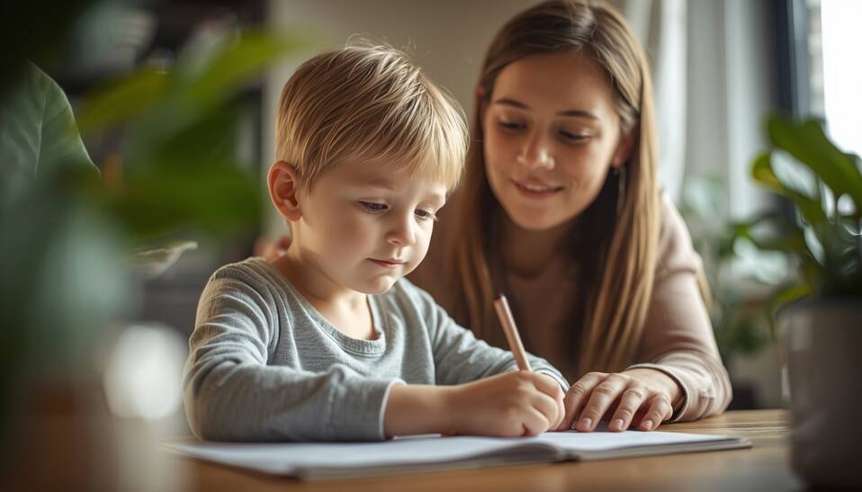 Child receiving support